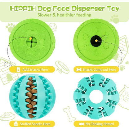 Rolling Dog Ball Interactive Toy – Slow Feeder & Treat Dispenser